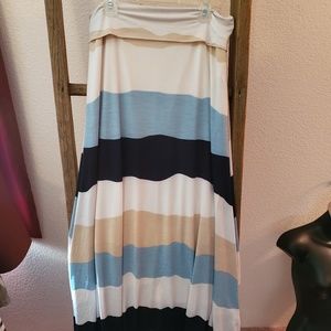 Fold over Maxi Skirt